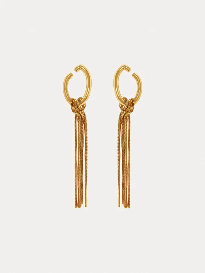 O Knot Earrings Gold Women Oscar De La Renta Earrings
