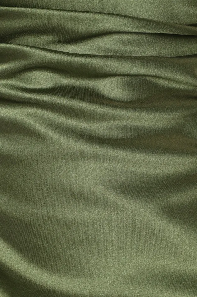Off The Shoulder Dresses Women Selma Off Shoulder Maxi Dress Olive Petal and Pup