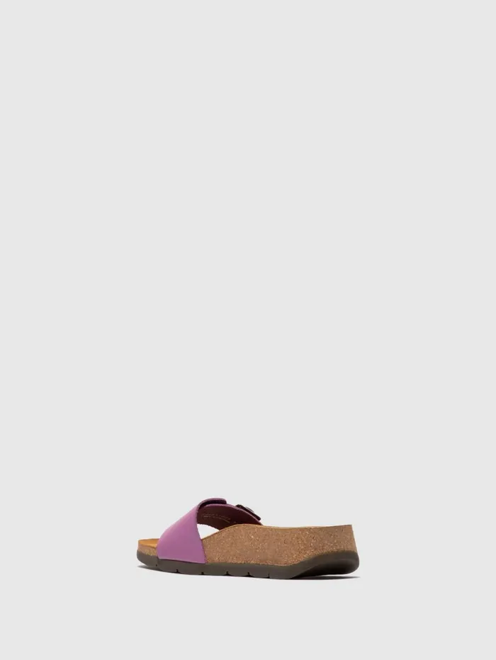 Open Toe Mules CARB851FLY VIOLET Women Fly London Mules