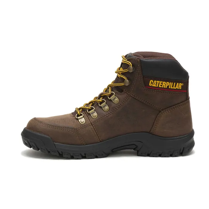 Outline Work Boot Seal Brown Men Cat Footwear Soft Toe