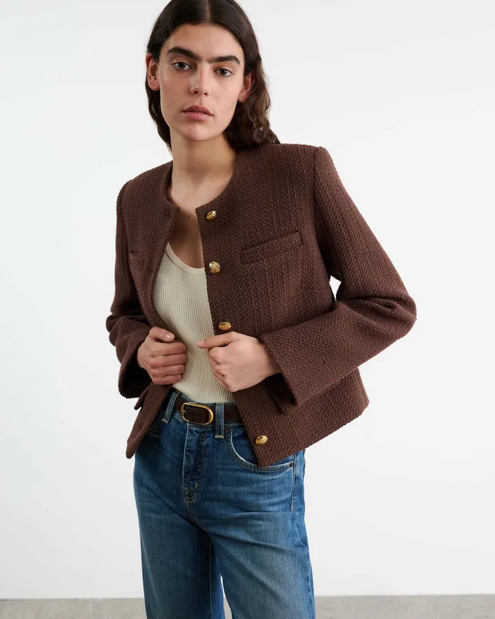 PAIGE JACKET Espresso Women Nili Lotan Jackets and Blazers