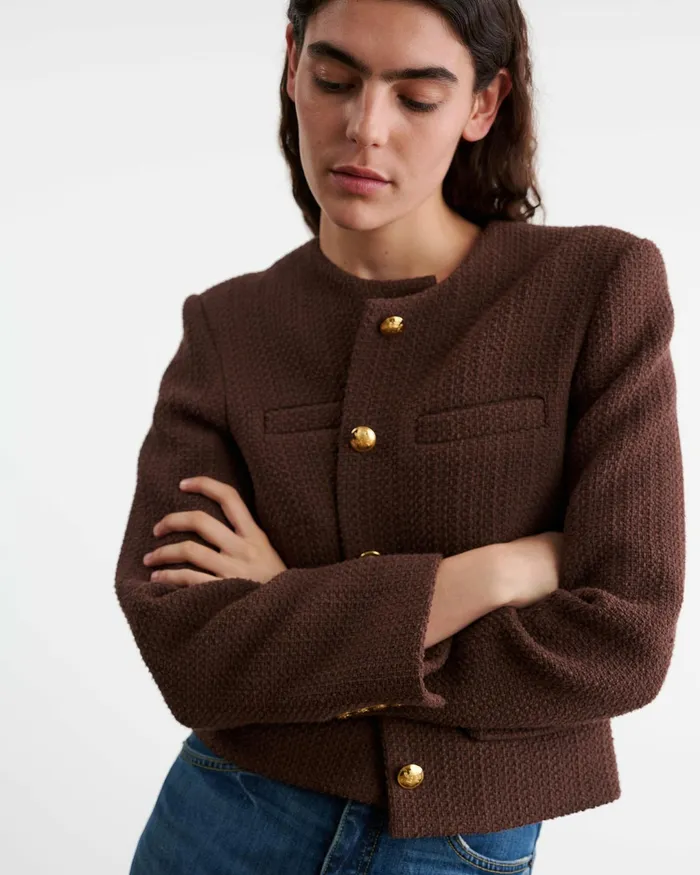 PAIGE JACKET Espresso Women Nili Lotan Jackets and Blazers