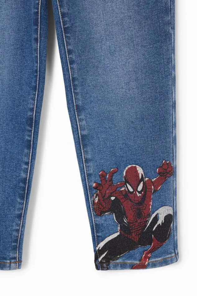 Pants and Jeans Kids Desigual Embroidered Spiderman Jeans Blue