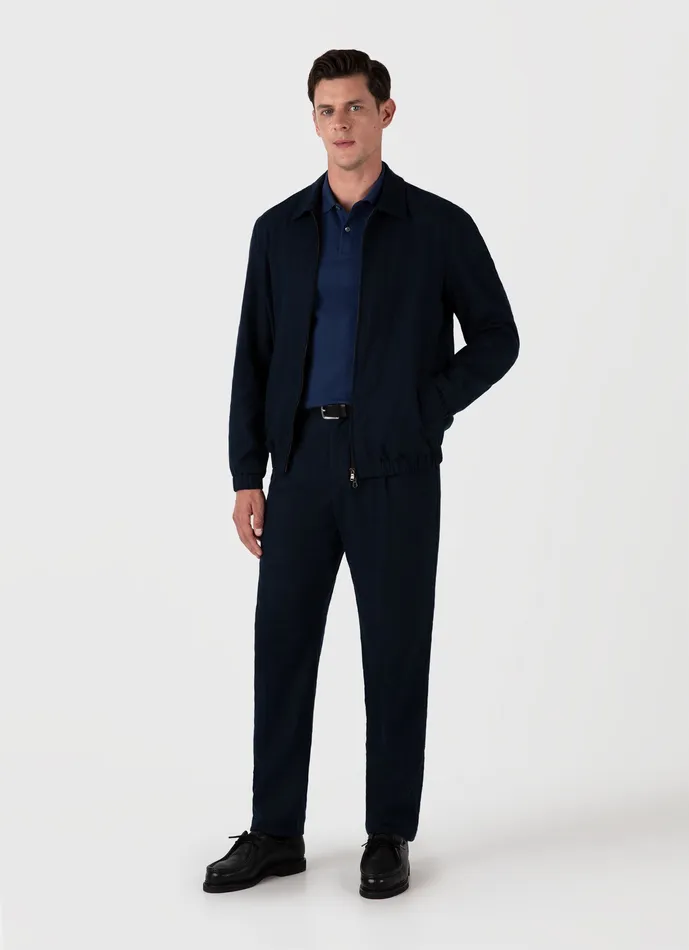 Pants Men Cotton Raffia Pleat Trouser Navy ussunspel Pants Men Cotton Raffia Pleat Trouser Navy ussunspel