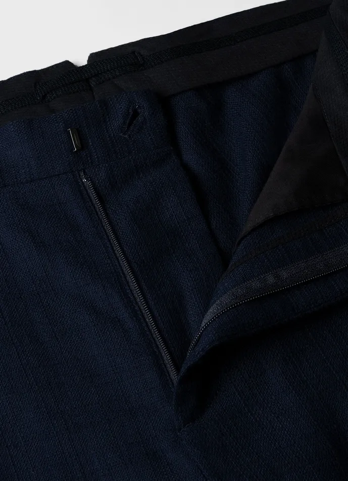 Pants Men Cotton Raffia Pleat Trouser Navy ussunspel Pants Men Cotton Raffia Pleat Trouser Navy ussunspel