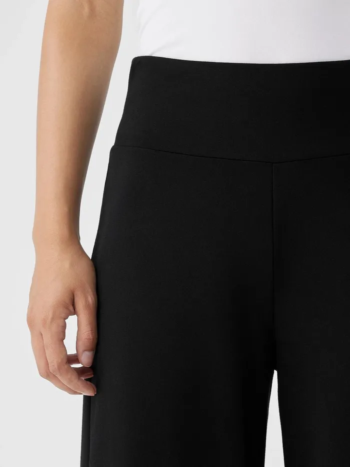 Pants Shorts and Jumpsuits Women Eileen Fisher Washable Flex Ponte HighWaisted Pant Black