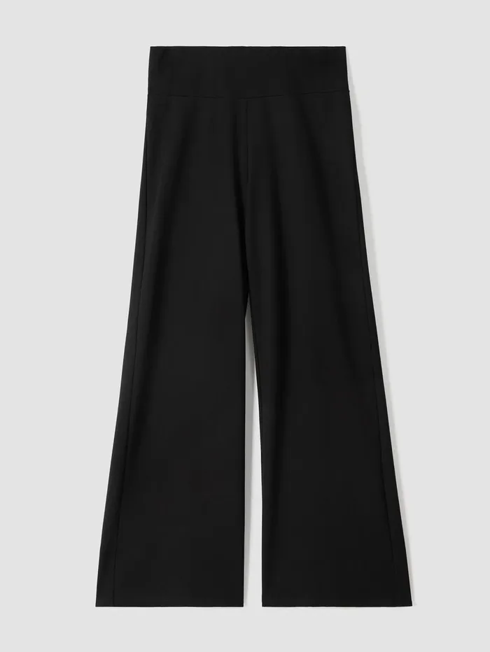 Pants Shorts and Jumpsuits Women Eileen Fisher Washable Flex Ponte HighWaisted Pant Black