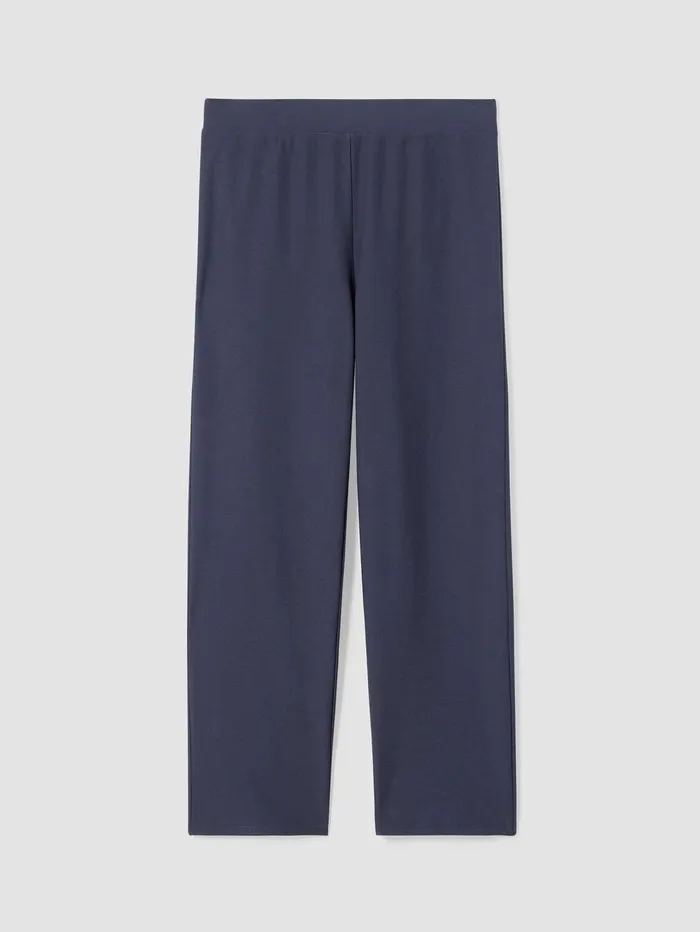 Pants Shorts and Jumpsuits Women Eileen Fisher Washable Stretch Crepe Straight Pant Ocean