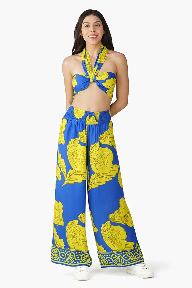 Pants Women America and Beyond Yellow Daze Printed Pant