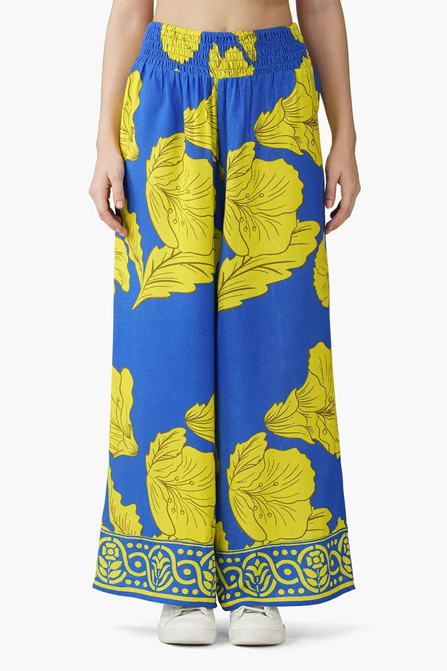 Pants Women America and Beyond Yellow Daze Printed Pant