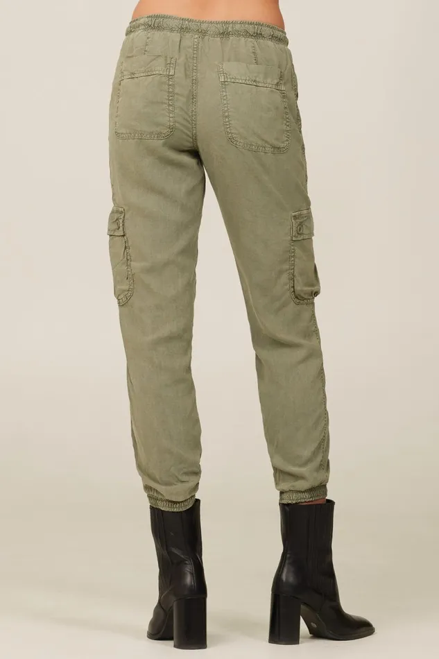Pants Women Bella Dahl Cargo Track Pants 8211 Soft Army Pants Women Bella Dahl Cargo Track Pants 8211 Soft Army