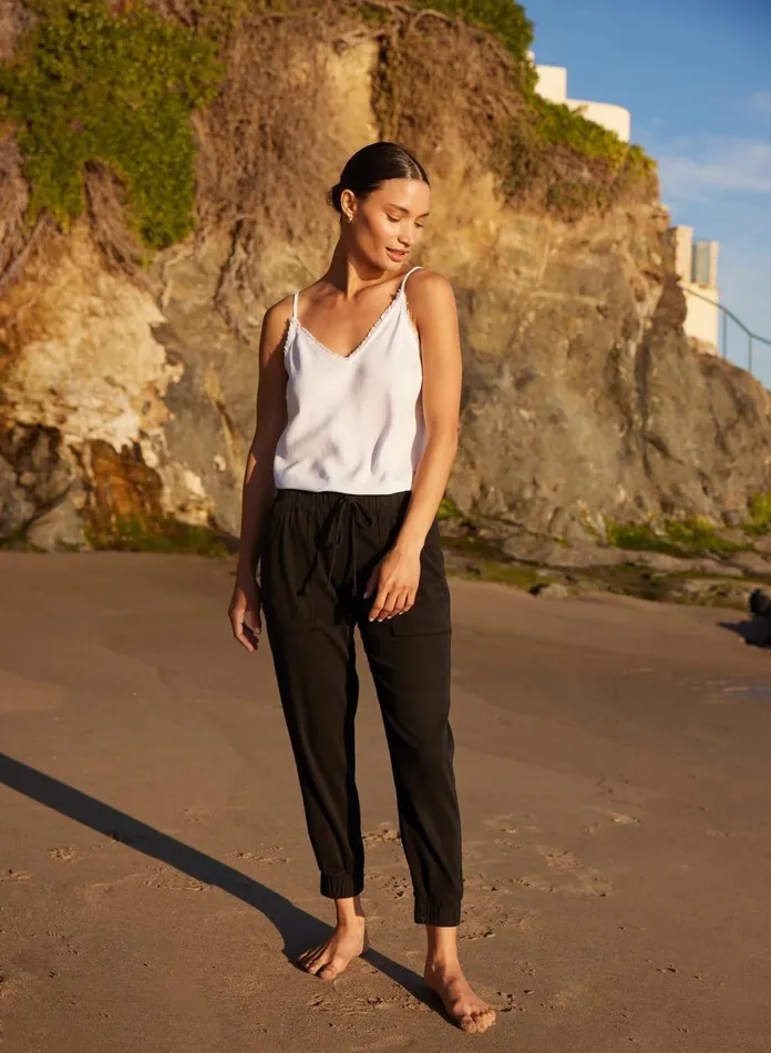 Pants Women Bella Dahl Pocket Jogger 8211 Vintage Black