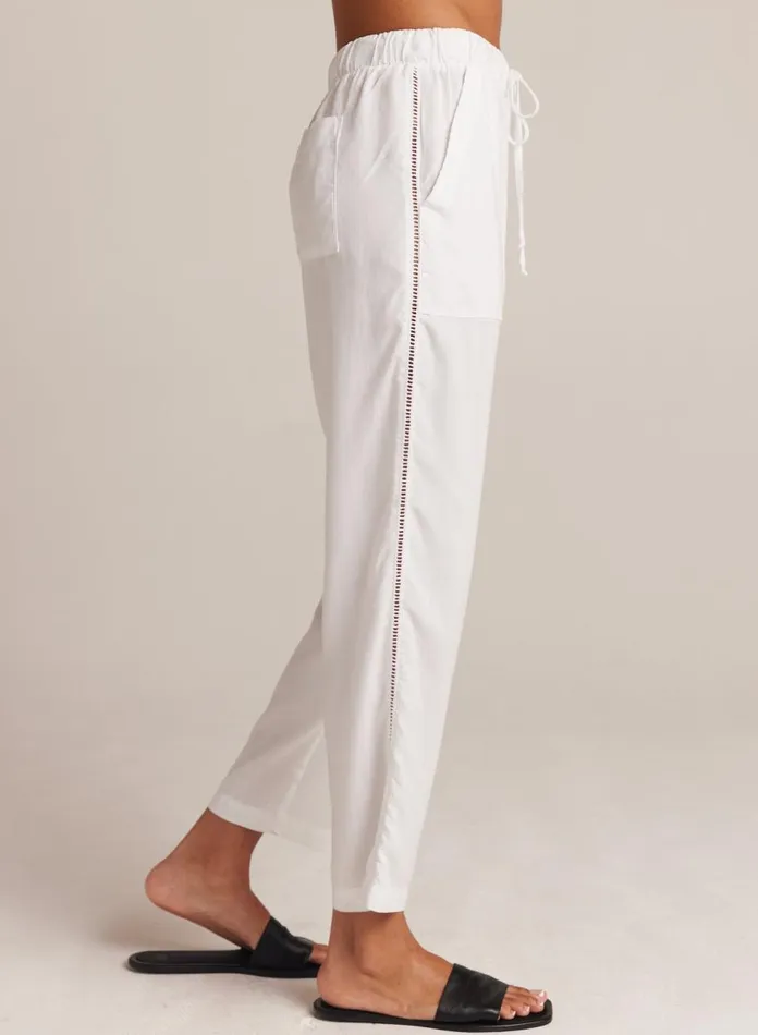 Pants Women Bella Dahl Side Ladder Trim Pocket Trouser 8211 Black