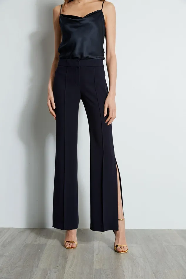 Pants Women Elie Tahari Side Slit Pant STARGAZER