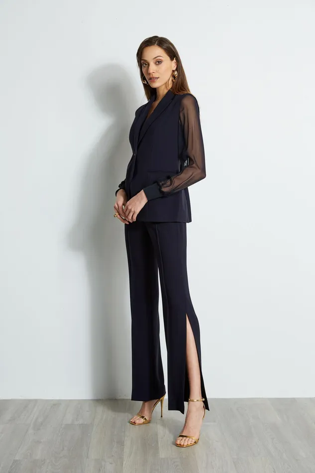 Pants Women Elie Tahari Side Slit Pant STARGAZER