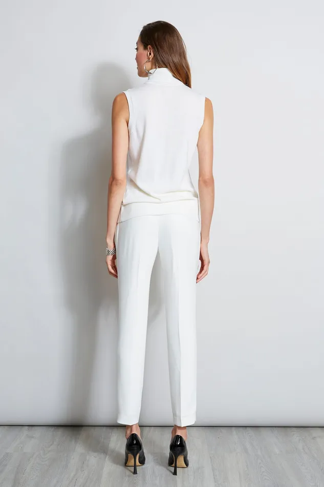 Pants Women Elie Tahari Slim Crepe Pant FOAM
