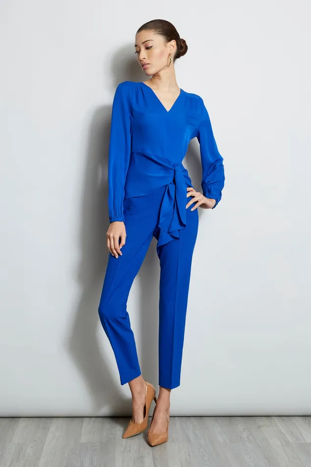 Pants Women Elie Tahari Slim Pant VIBE BLUE