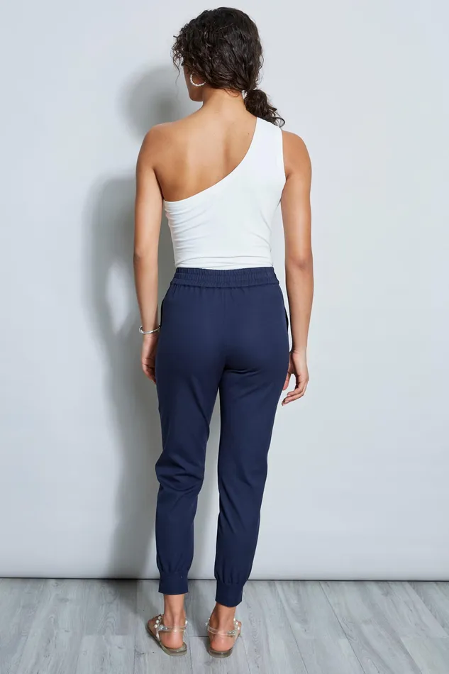 Pants Women Elie Tahari Stretch Twill Utility Pant NAVY YARD