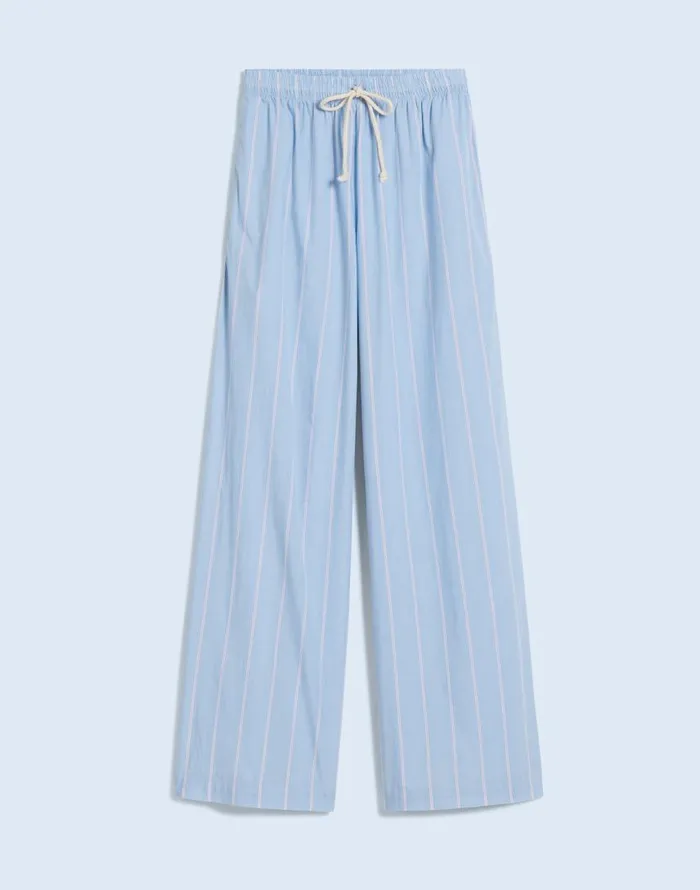 Pants Women Madewell Donni Stripe Pop Pants Tomato Pinstripe
