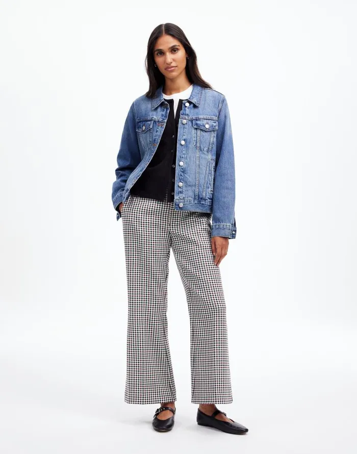 Pants Women Madewell Kick Out Crop Pants In Stretch Twill Aroma