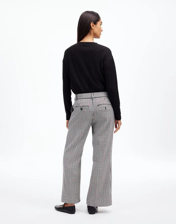 Pants Women Madewell Kick Out Crop Pants In Stretch Twill Aroma