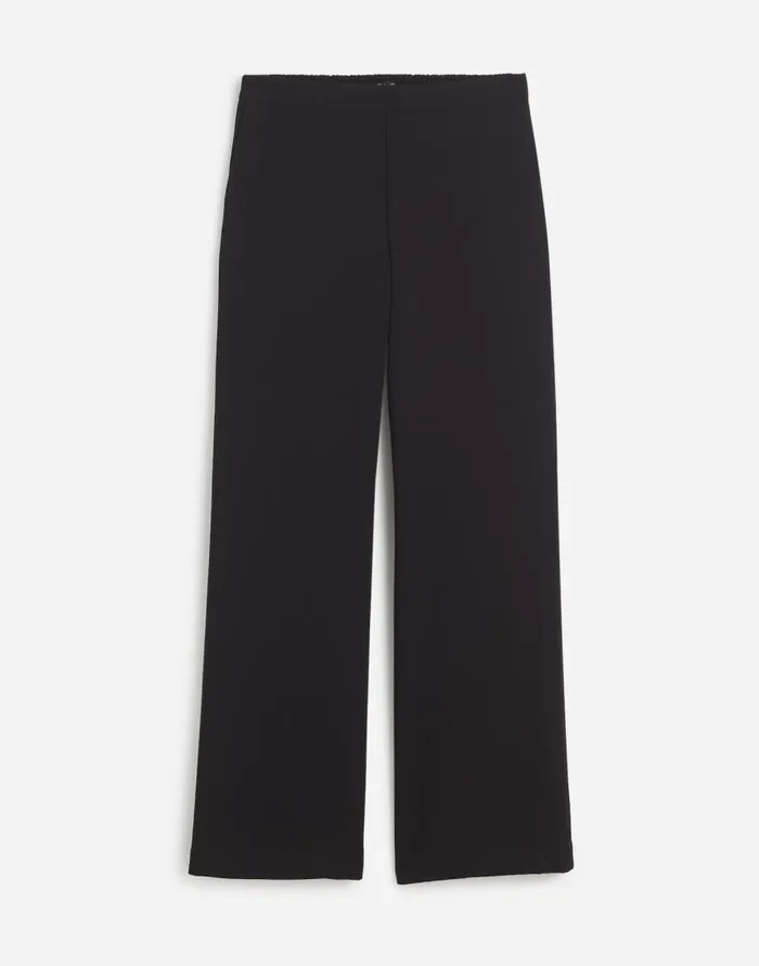 Pants Women Madewell PullOn Straight Pants In Crepe True Black
