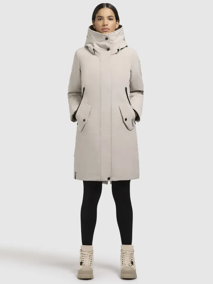 Parkas Women Mantel CHARLYN4 Hellbeige Hellbeige KHUJO