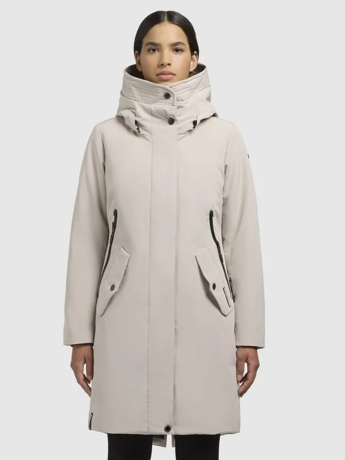 Parkas Women Mantel CHARLYN4 Hellbeige Hellbeige KHUJO