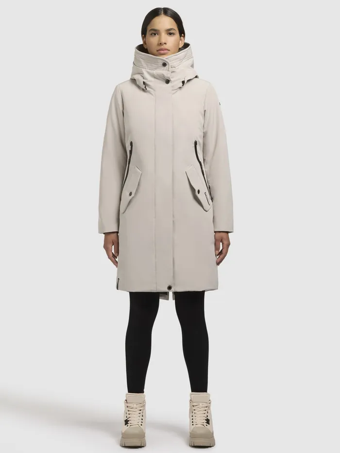 Parkas Women Mantel CHARLYN4 Hellbeige Hellbeige KHUJO