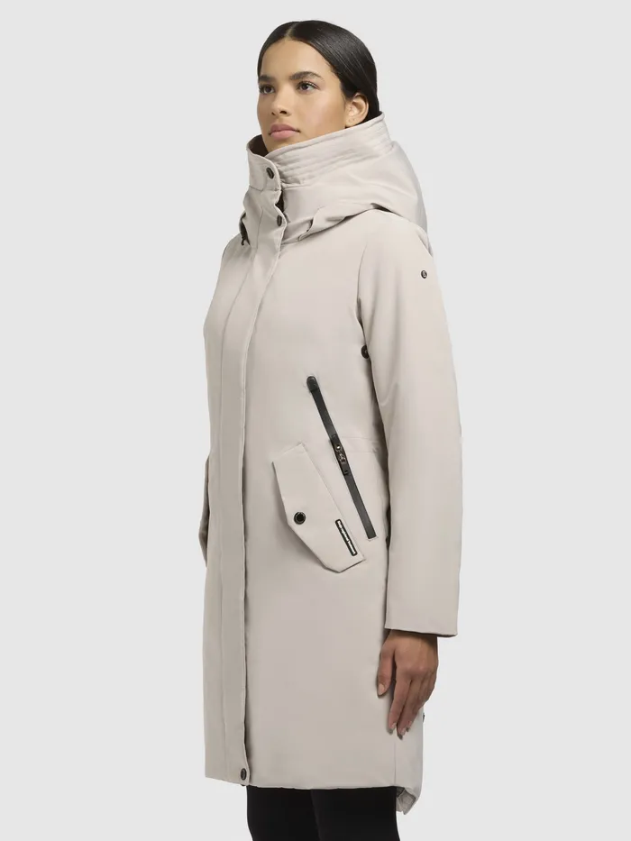 Parkas Women Mantel CHARLYN4 Hellbeige Hellbeige KHUJO