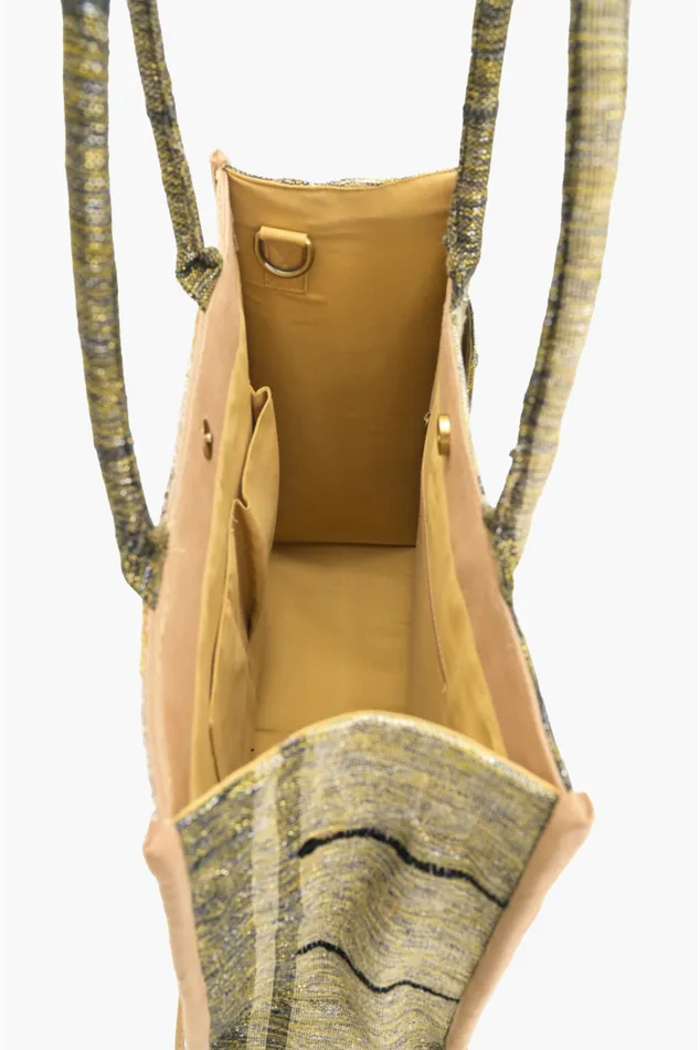 Personalize Golden Layers Tote Totes America and Beyond Women Personalize Golden Layers Tote Totes America and Beyond Women