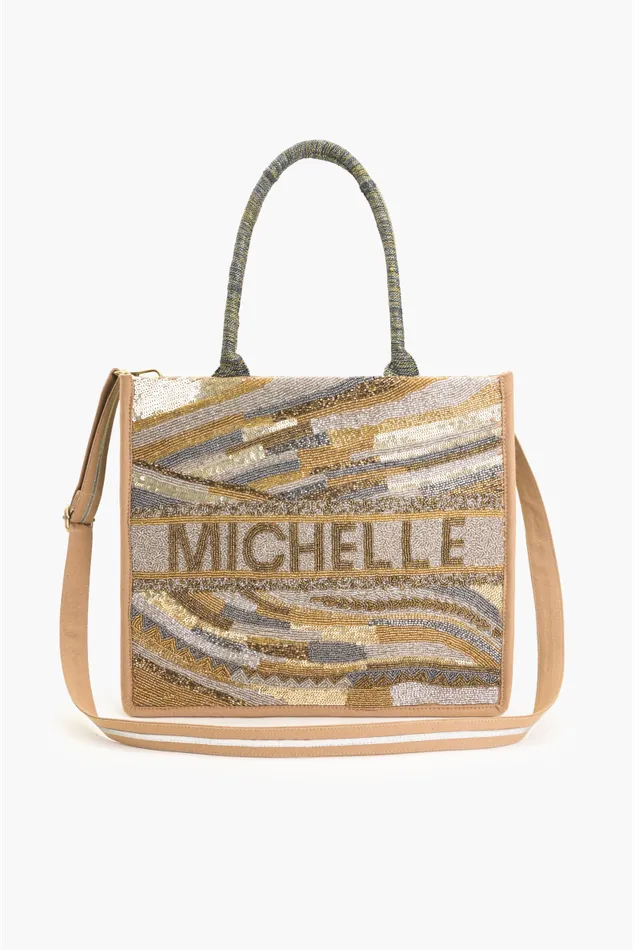 Personalize Golden Layers Tote Totes America and Beyond Women Personalize Golden Layers Tote Totes America and Beyond Women