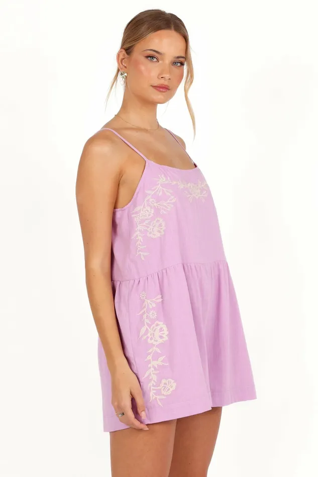 Petal and Pup Aniston Romper Pink Purple Women Jumpsuits and Rompers