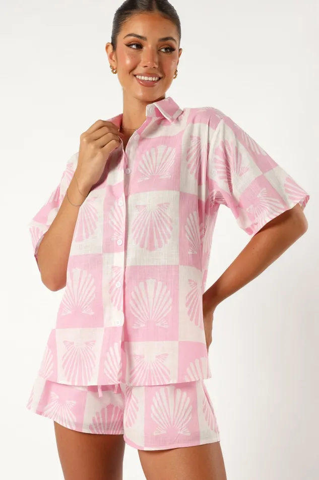 Petal and Pup Blouses and Shirts Women Harvey Short Set Pink