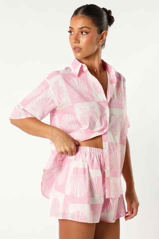 Petal and Pup Blouses and Shirts Women Harvey Short Set Pink