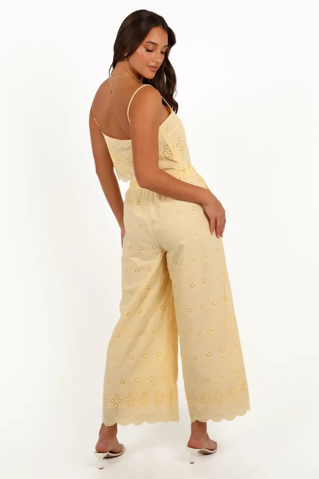 Petal and Pup Clementine Pant Set Honeysuckle Yellow Women Matching Sets