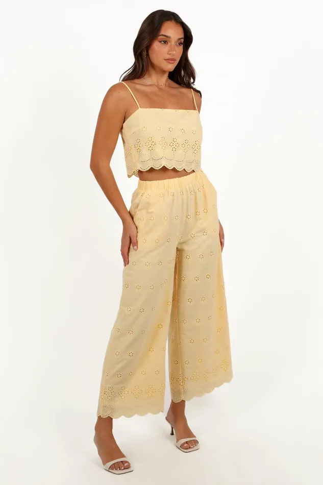 Petal and Pup Clementine Pant Set Honeysuckle Yellow Women Matching Sets