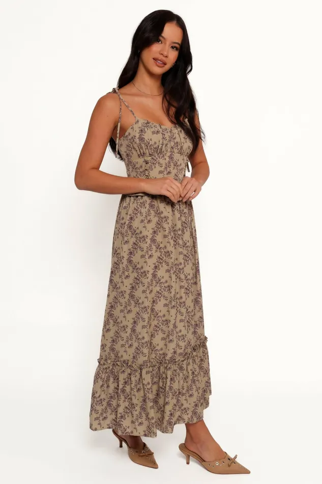 Petal and Pup Event Dresses Women Karie Midi Dress OliveDark Purple