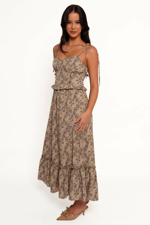 Petal and Pup Event Dresses Women Karie Midi Dress OliveDark Purple