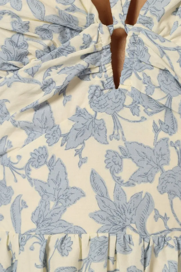 Petal and Pup Indy Midi Dress Blue Women Floral Dresses