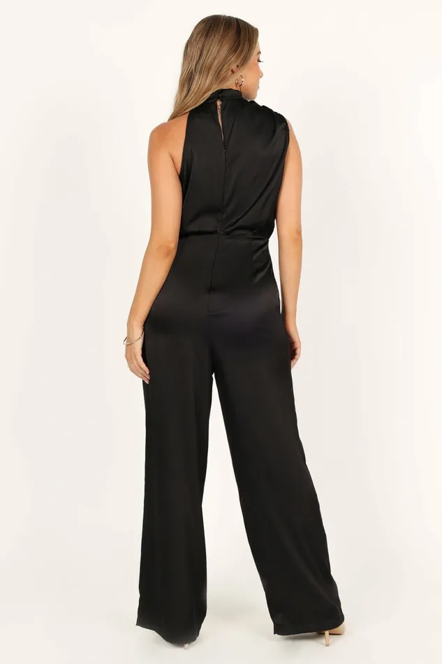Petal and Pup Jumpsuits and Rompers Women Savannah One Shoulder Jumpsuit Black