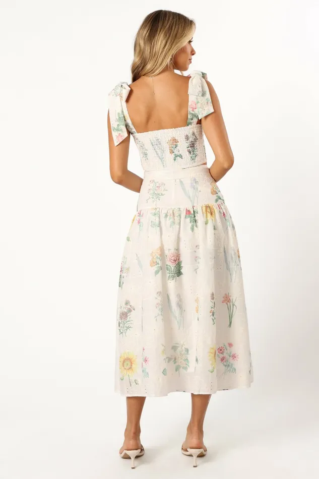 Petal and Pup Kara Two Piece Set White Floral Women Matching Sets