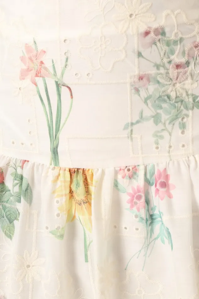Petal and Pup Kara Two Piece Set White Floral Women Matching Sets