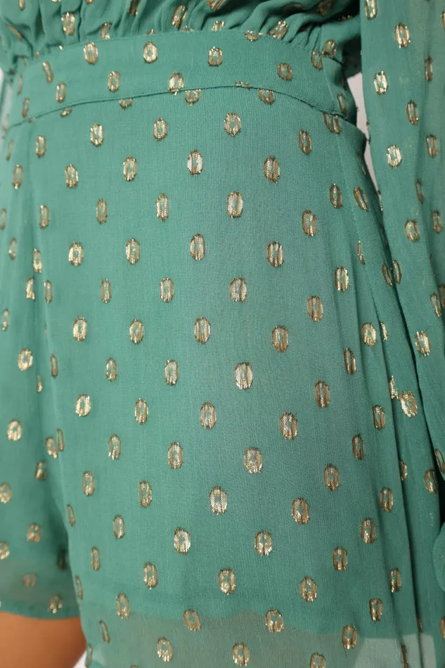 Petal and Pup Karma Romper Teal Women Jumpsuits and Rompers