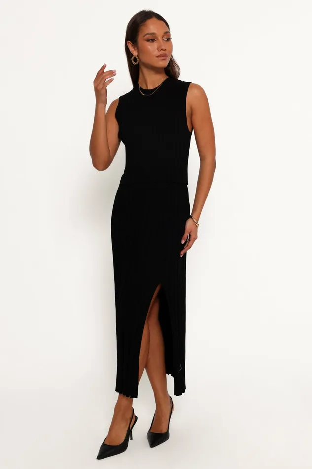 Petal and Pup Matching Sets Women Carson Knit Midi Skirt Black