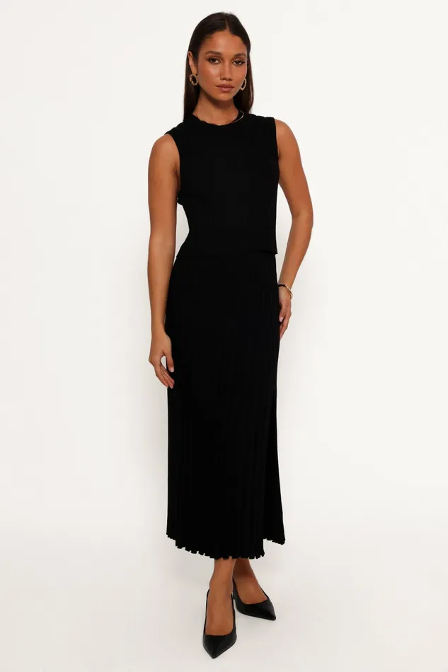 Petal and Pup Matching Sets Women Carson Knit Midi Skirt Black