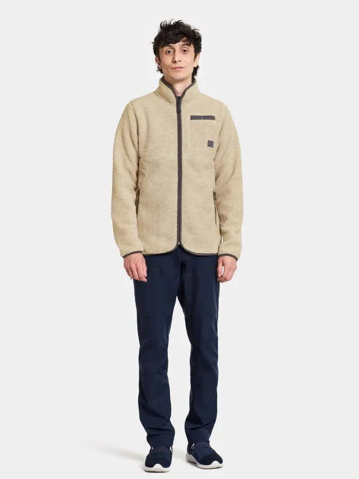 Phoenix Men039s Fullzip Clay Beige Men Didriksons Fleece and Midlayers