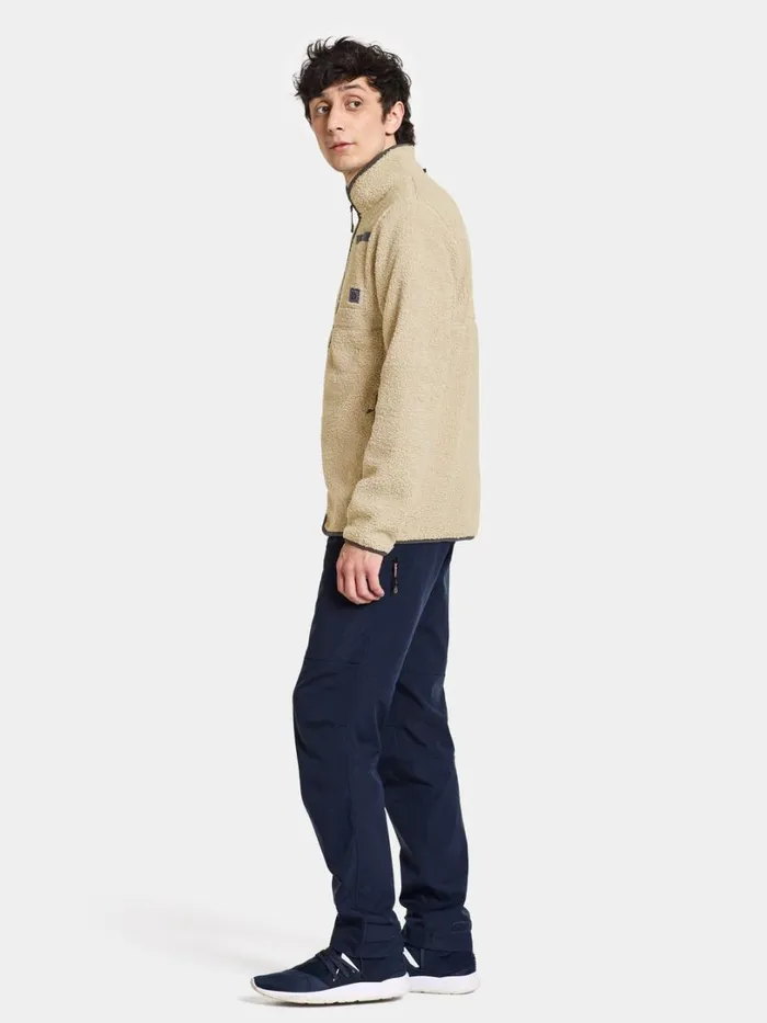 Phoenix Men039s Fullzip Clay Beige Men Didriksons Fleece and Midlayers