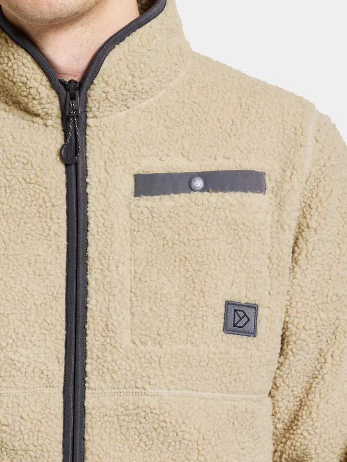 Phoenix Men039s Fullzip Clay Beige Men Didriksons Fleece and Midlayers