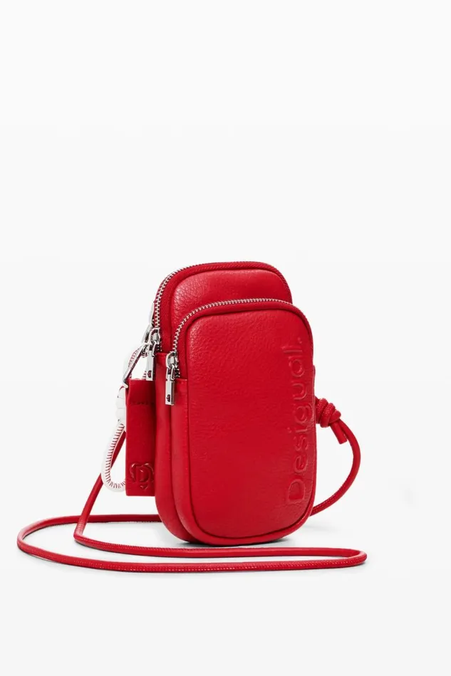 Phone Holder Bags Women Desigual Phone Holderwallet With Leather Effect Red